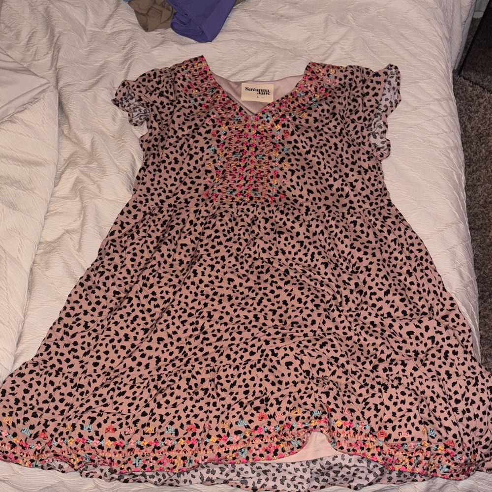 Savanna Jane Multicolor Leopard Print Dress